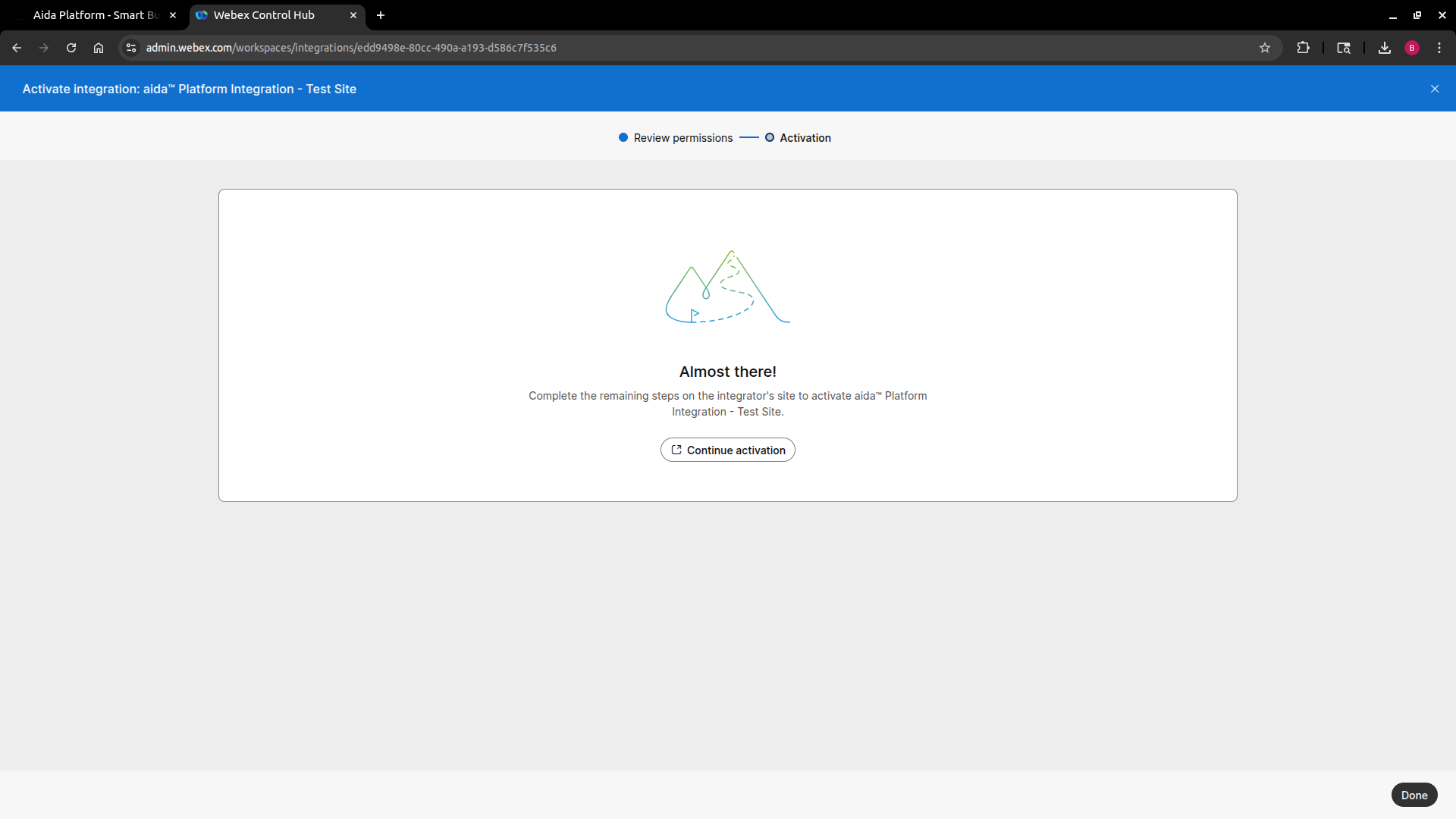 Activate Integration