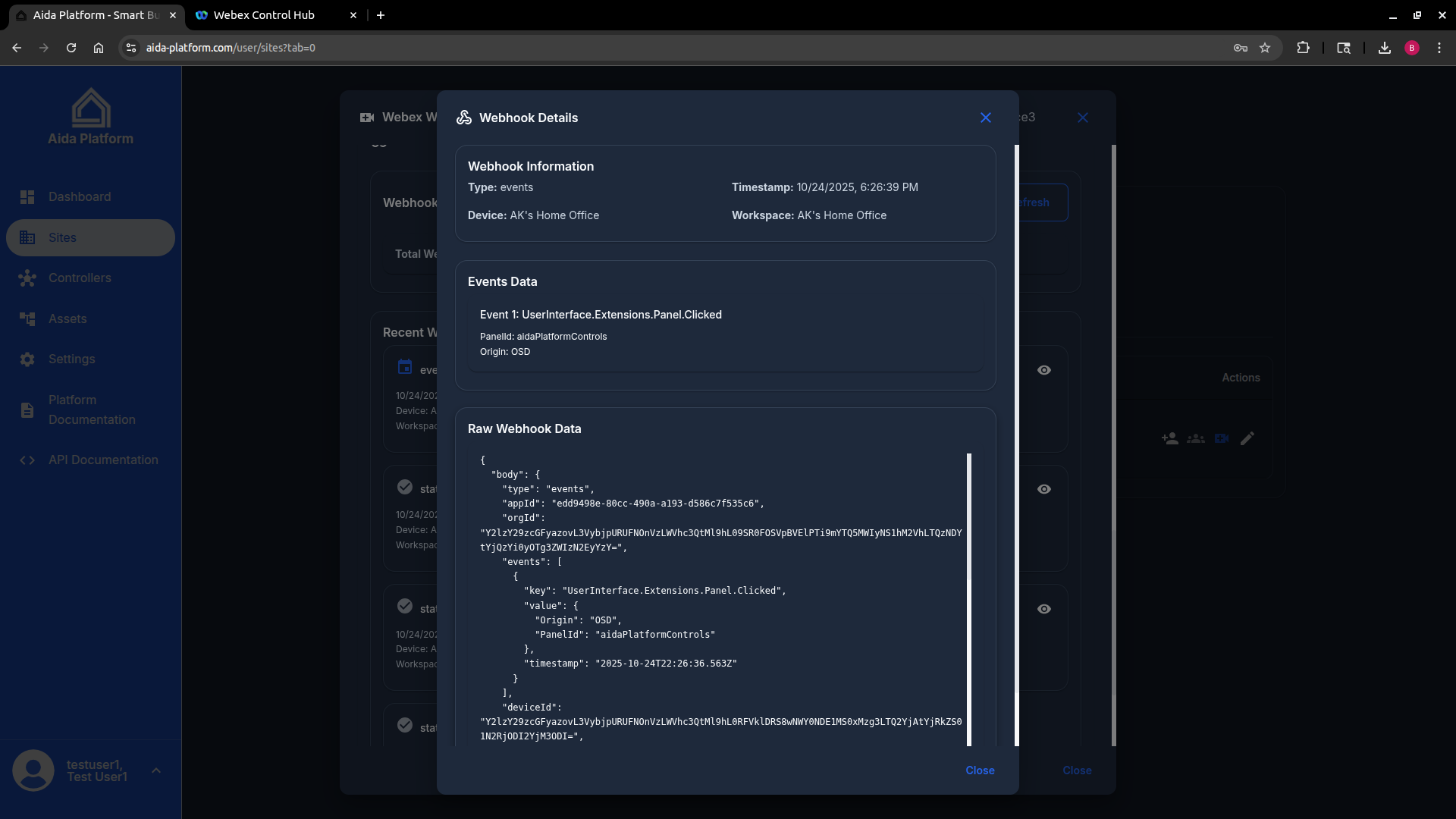 Webhook Event Details